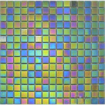 20x20mm Rainbow Iridium Glass Mosaic Tiles VG-RDR95 - Voglus Mosaic