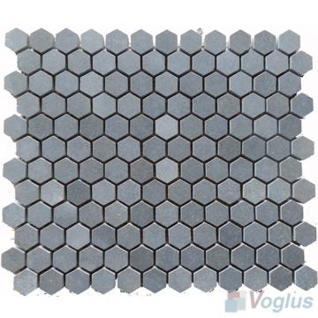 1 inch Small Hexagon Basalt Stone Mosaic VS-BS97 - Voglus Mosaic